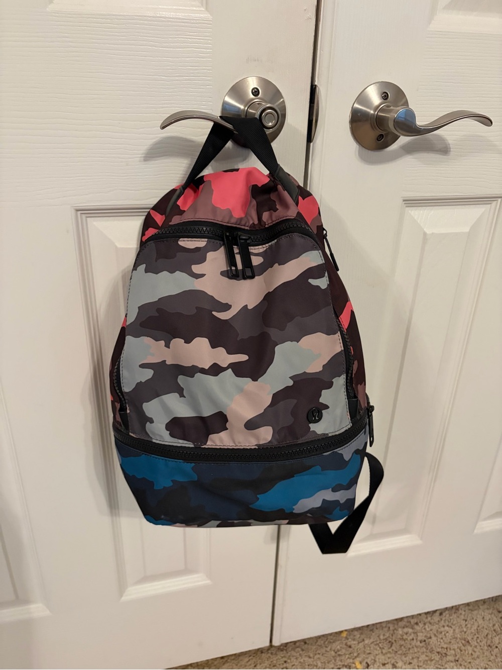 lululemon athletica Camo Sling Backpack in Pink, Blue & Gray